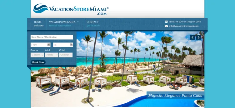 Screenshot Vacation Store of Miami