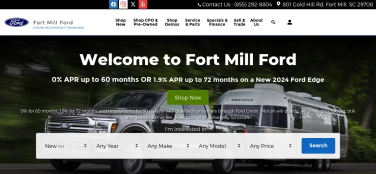 Screenshot Fort Mill Ford