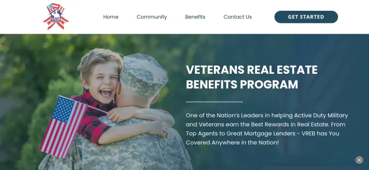 Screenshot Veterans Real Estate Benefits Network
