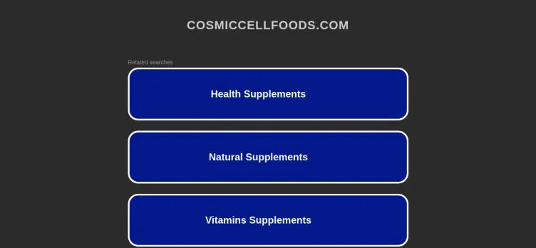Screenshot Cosmic Cell Foods Academy