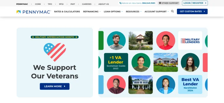 Screenshot Pennymac Loan Services