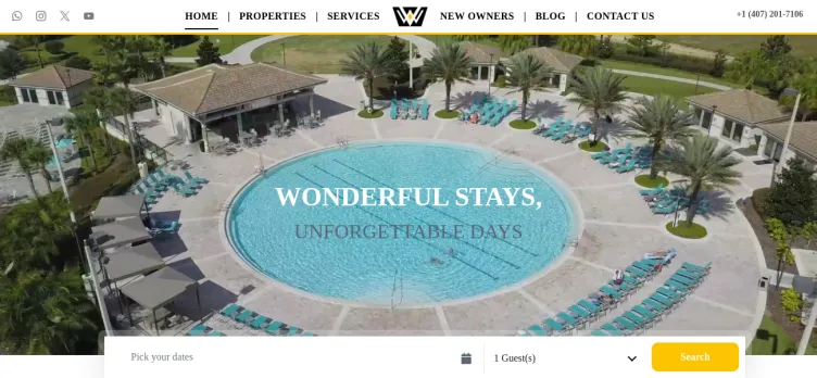 Screenshot Wonder Vacation Homes