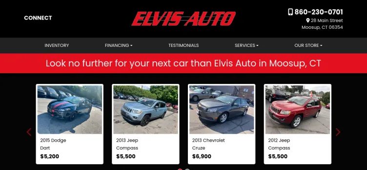 Screenshot Elvis Auto