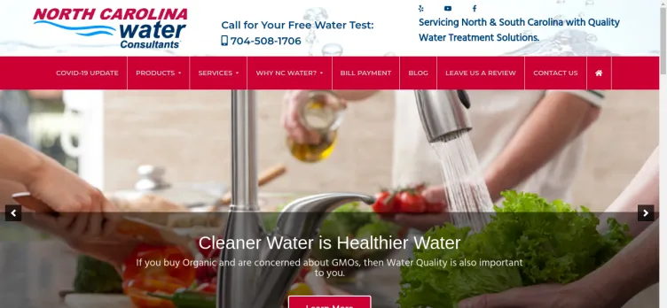 Screenshot North Carolina Water Consultants