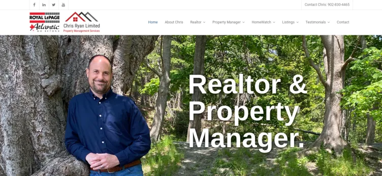 Screenshot Chris Ryan Property Management Services