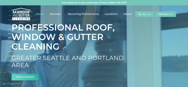 Screenshot AA Window & Gutter Cleaning