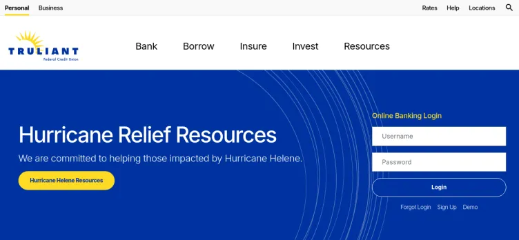 Screenshot Truliant Federal Credit Union