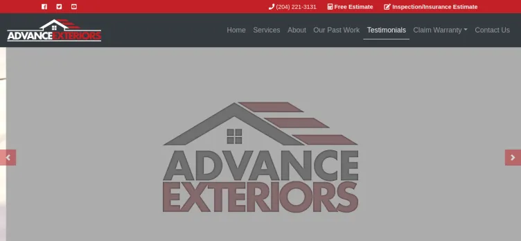 Screenshot Advance Exterior Renovations