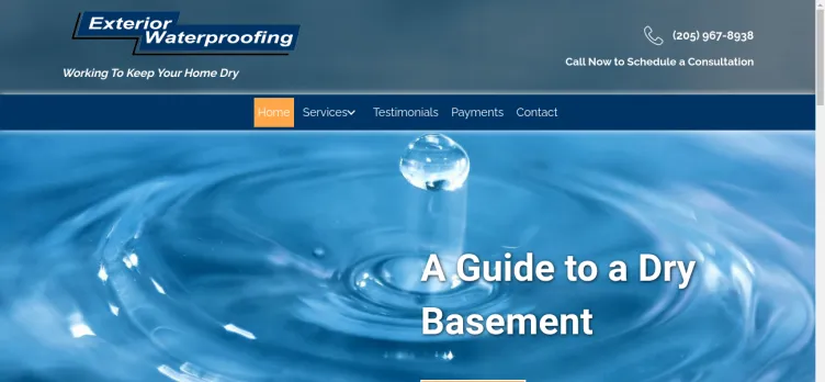 Screenshot Exterior Waterproofing