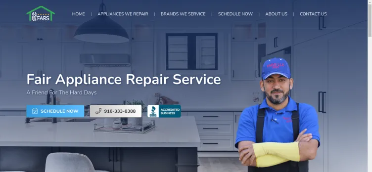 Screenshot Fair Appliance Repair Service