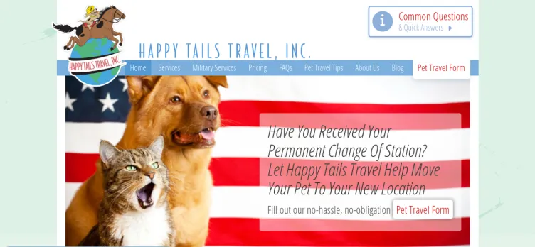 Screenshot Happy Tails Travel