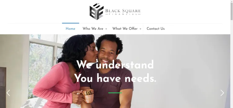 Screenshot Black Square Financial