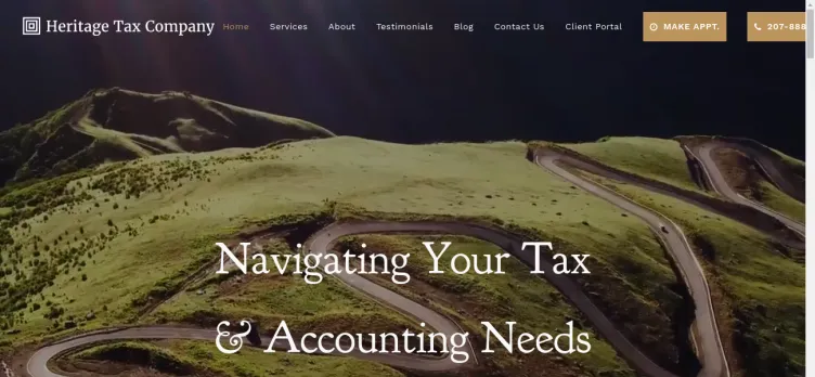 Screenshot Heritage Tax Company