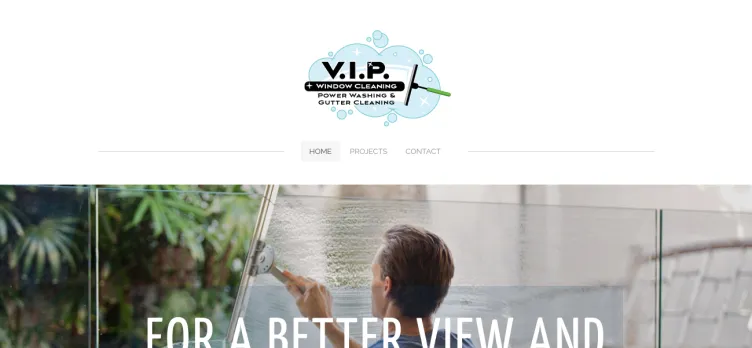 Screenshot V.I.P. Window Cleaning, Power Washing, and Gutter Cleaning