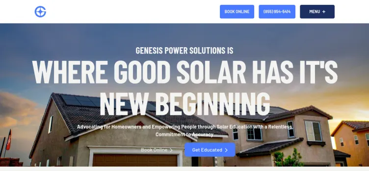 Screenshot Genesis Power Solutions