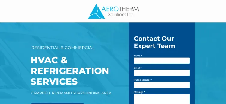 Screenshot Aerotherm Solutions