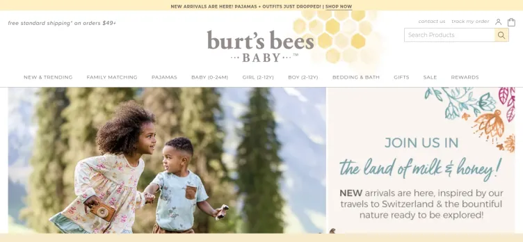 Screenshot Burt's Bees Baby