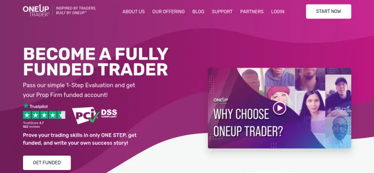 Screenshot OneUp Trader