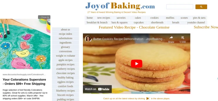 Screenshot Joy of Baking