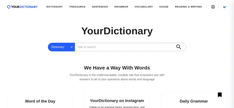 Screenshot YourDictionary