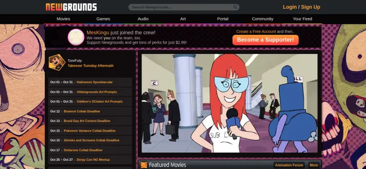 Screenshot Newgrounds.com