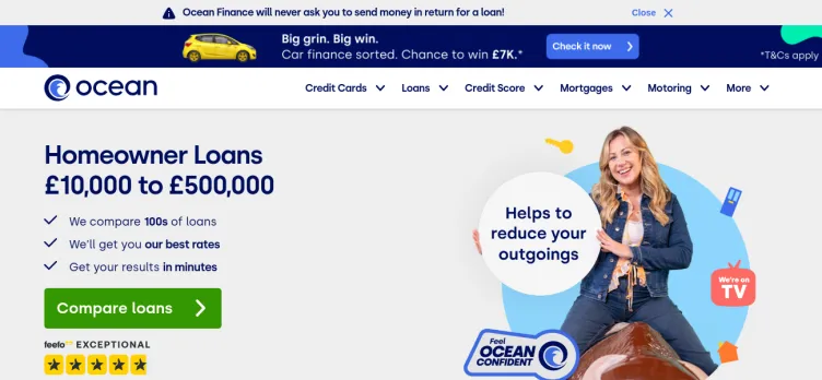 Screenshot Ocean Finance