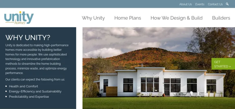 Screenshot Unity Homes