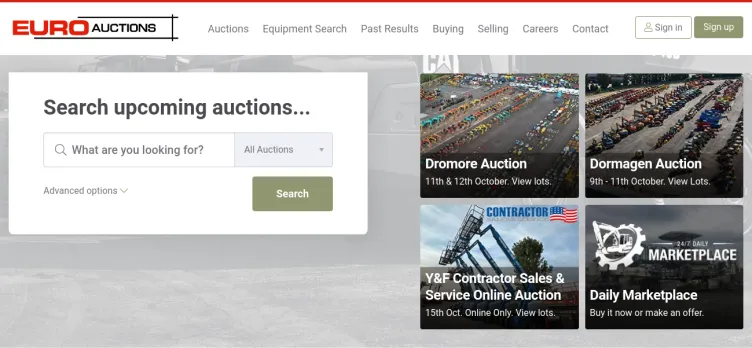 Screenshot Euro Auctions