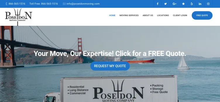 Screenshot PoseidonMoving.com