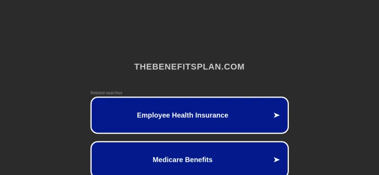 Screenshot TheBenefitsPlan.com