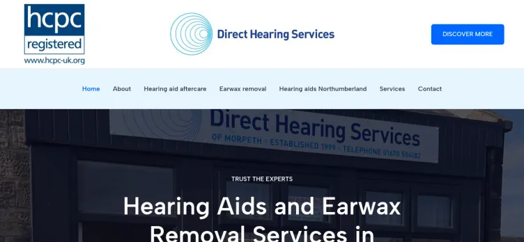 Screenshot Direct Hearing Services