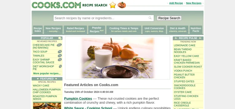 Screenshot Cooks.com