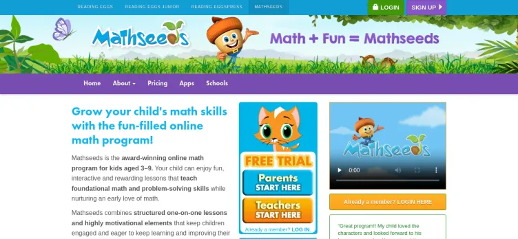 Screenshot Mathseeds