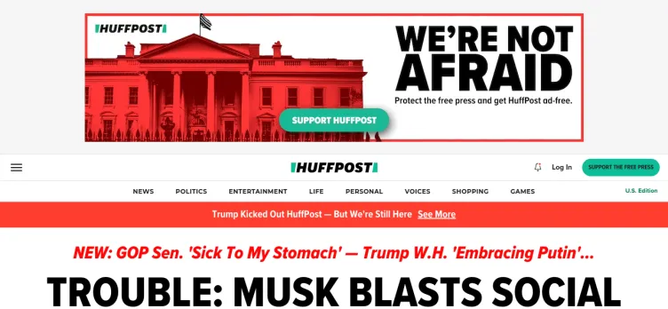 Screenshot HuffPost