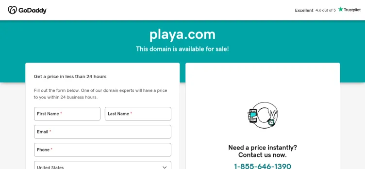 Screenshot playa.com