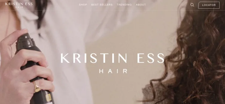 Screenshot Kristin Ess Hair