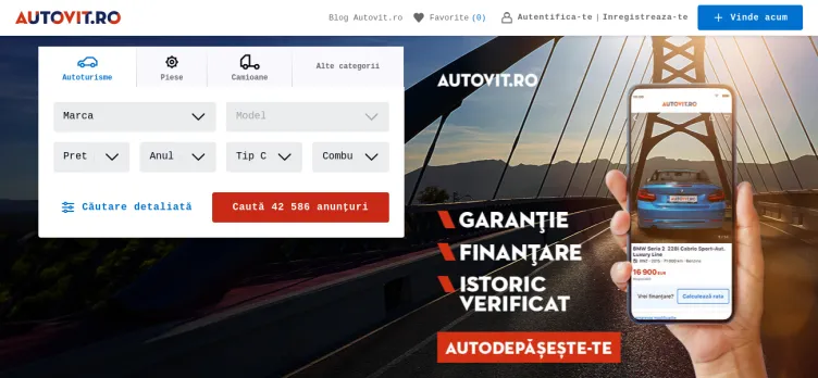 Screenshot Autovit.ro