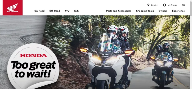 Screenshot Honda.ca