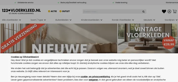 Screenshot 123vloerkleed.nl