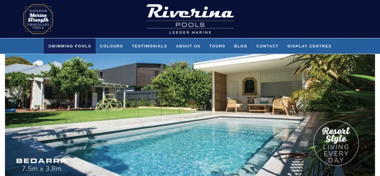 Screenshot Riverina Pools