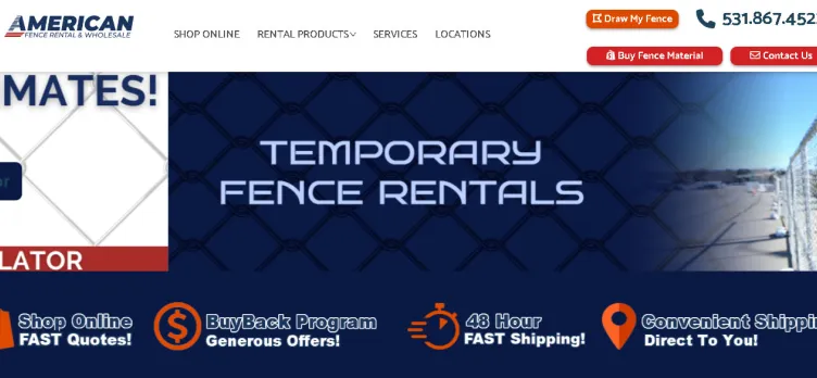 Screenshot Fence Rental Company
