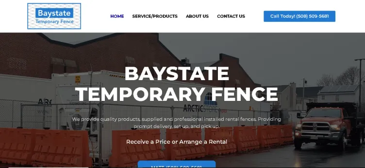 Screenshot Baystate Temporary Fence
