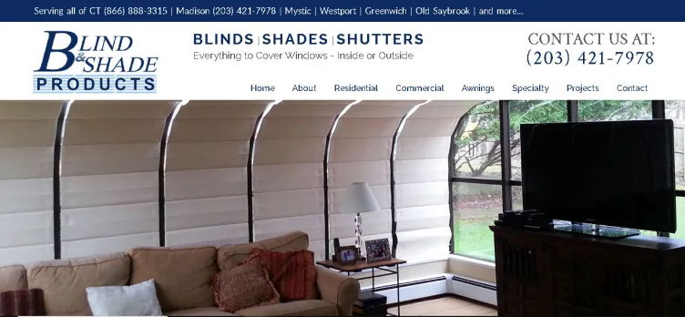 Screenshot Blind & Shade Products