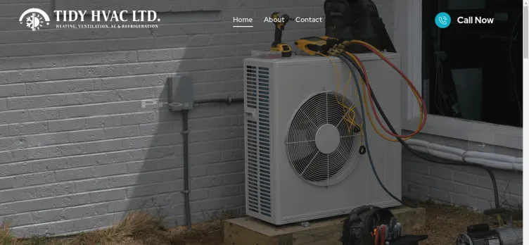 Screenshot TidyHVAC.com