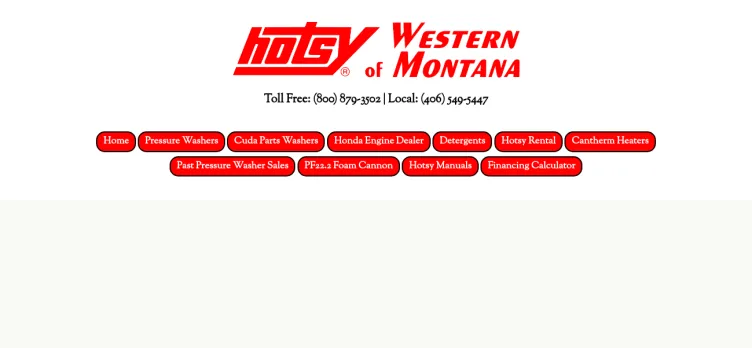 Screenshot HotsyWesternMT.com