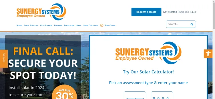 Screenshot Sunergy Systems