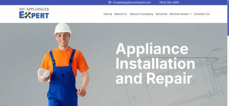 Screenshot MyAppliancesExpert.com