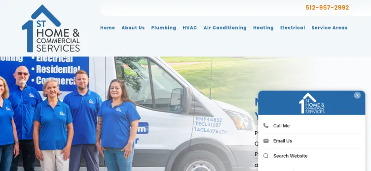 Screenshot 1st Home & Commercial Services