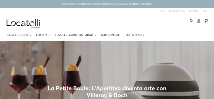 Screenshot Locatelli House Store