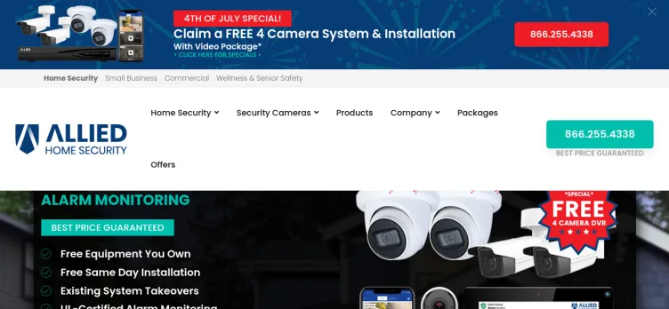 Screenshot Allied Home Security